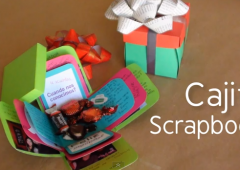 Cómo hacer una cajita scrapbook de regalo muy original | Kreakawa