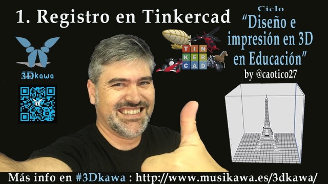 01. Registro en Tinkercad | #FlippedKawa #3Dkawa