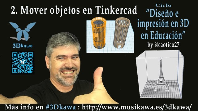 02. Mover objetos en Tinkercad | #FlippedKawa