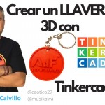 Crear un llavero en 3D personalizado con TinkerCad [muy fácil] #FlippedKawa