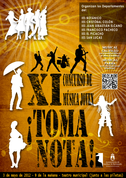 Cartel, bases y hoja de inscripción del Concurso Toma Nota 2012 | Musikawa
