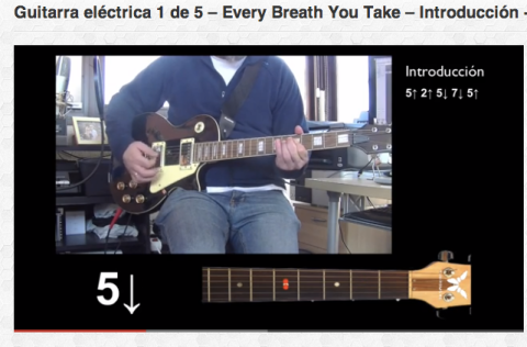 Guitarra eléctrica 1 de 5 – Every Breath You Take – Introducción + Estrofas 1 y 2