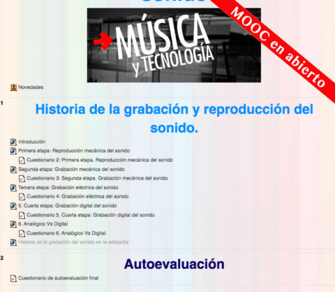 Curso sobre la Historia de la reproducción y grabación del sonido (Mooc) | @Musikawa #edmusical