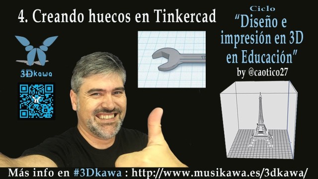 04. Creando huecos en Tinkercad | #FlippedKawa