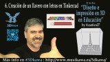 06. Creación de un llavero con letras en Tinkercad | #FlippedKawa