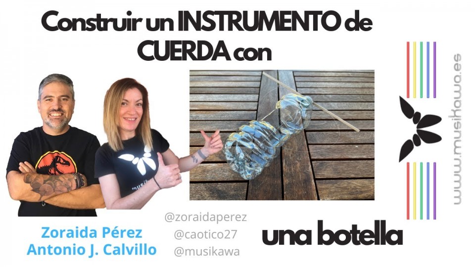Construir un instrumento de cuerda con una botella | #FlippedKawa