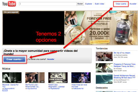 YOUTUBE (I): Crear una cuenta en youtube [tutorial]