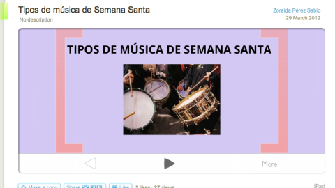 La música de Semana Santa – Tipos [Prezi], por Zoraida Pérez