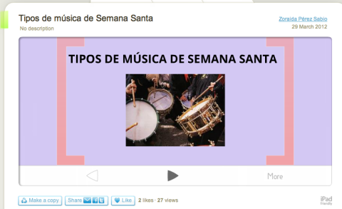 La música de Semana Santa – Tipos [Prezi], por Zoraida Pérez