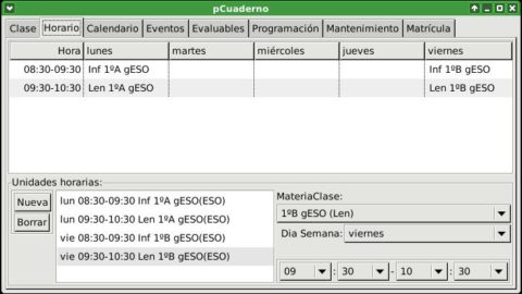 Cuadreno del profesor en JAVASWT para Windows y Linux | Musikawa