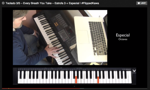 Teclado 3/5 – Every Breath You Take – Estrofa 3 + Especial | #FlippedKawa