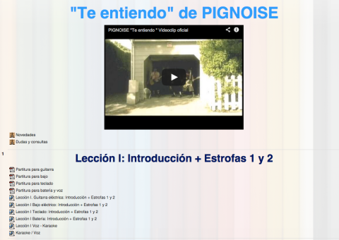 Nuevo #curso abierto de la canción «Te entiendo» de @pignoise en los #MOOC de MusikawaEDU | Musikawa