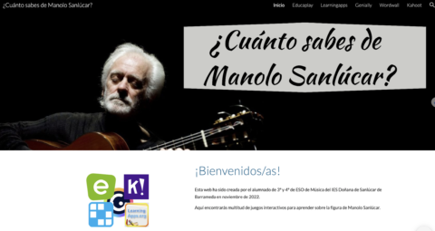 ¿Cuánto sabes de Manolo Sanlúcar? – Juegos creados por el alumnado | Musikawa